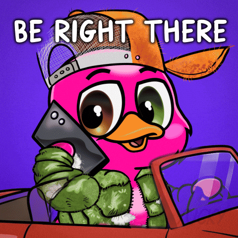 Driving On My Way GIF by Yucky Ducks