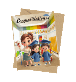 Boys Girls Graduation Sticker