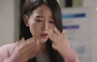 Frustrated Shin Hye Sun GIF