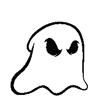 Ghost Long Board Sticker