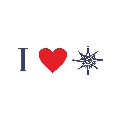 Róża Wiatrów Sticker