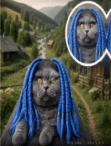 Folk Cat GIF