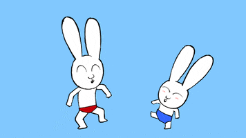 Happy Dance GIF by Simon Super Rabbit