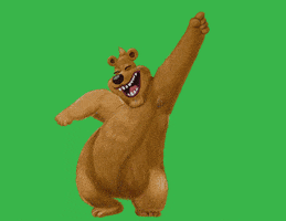 Dancing Bear Party GIF by Bill Greenhead