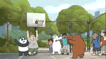 Basketball Cartoon GIF by CNLA