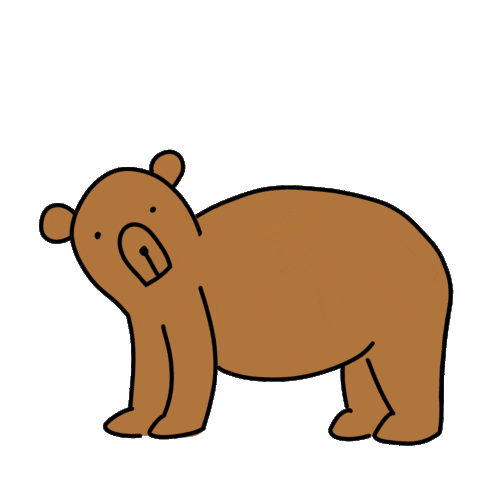 Happy Teddy Bear Sticker by Chris Olson