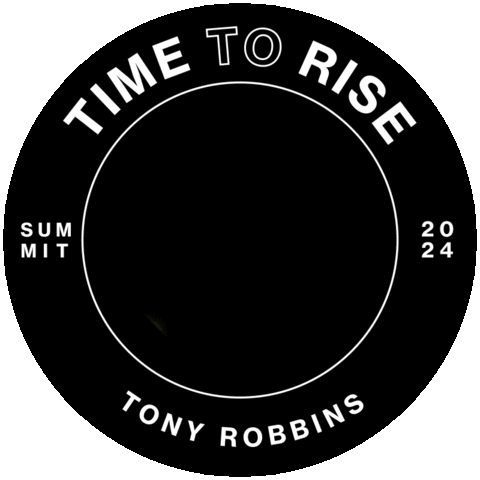 Time To Rise Sticker by Tony Robbins