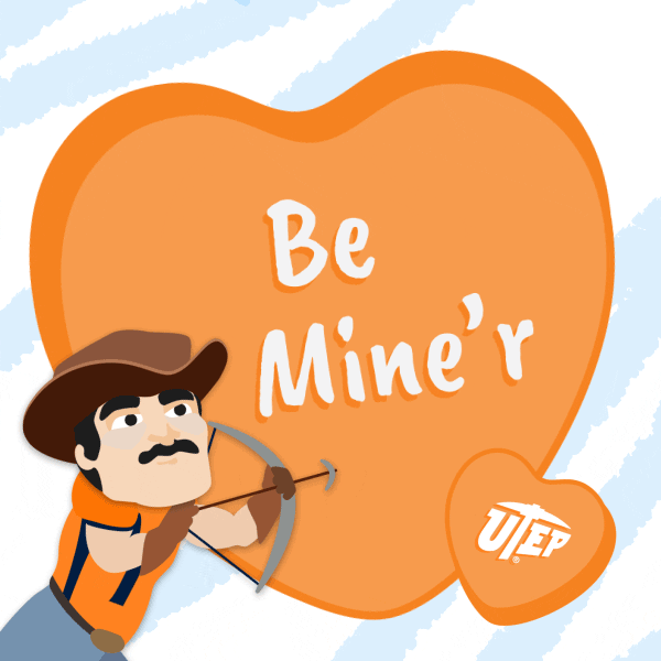 Valentines Day Heart GIF by UTEP Miners