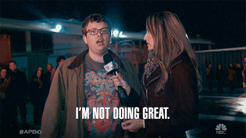 Im Not Doing Great GIF by NBC - Find & Share on GIPHY