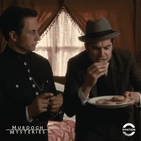 Murdoch Mysteries Eating GIF by Ovation TV