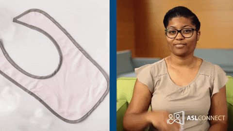American Sign Language Bib GIF by ASL Connect - Find & Share on GIPHY