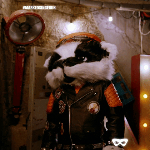 Badger GIF by The Masked Singer UK