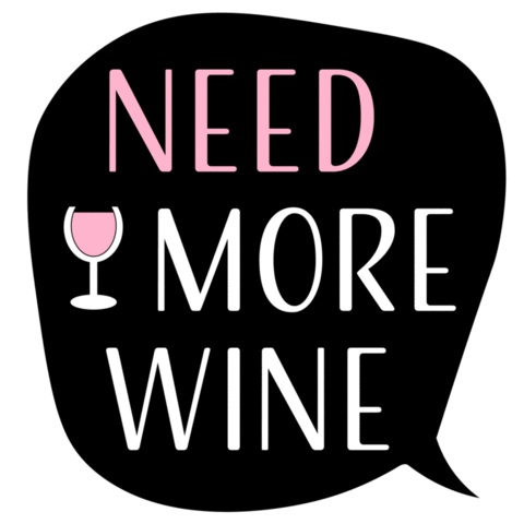 Mama Drinkt Wijn Sticker