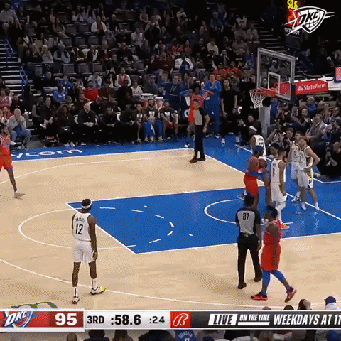 Basketball Flexing GIF by OKC Thunder