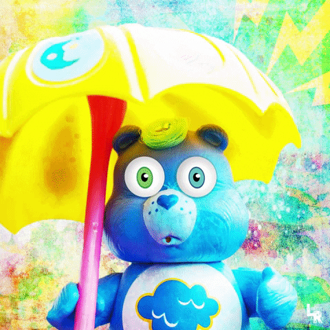 Raining Care Bears GIF by LisetteArt