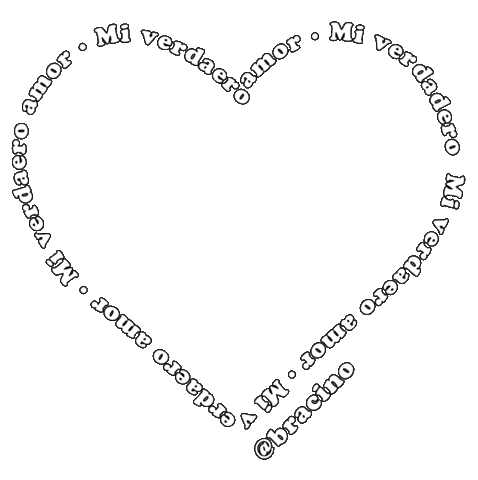 Heart Love Sticker by Bracino