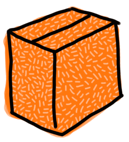 Box Delivery Sticker by SelfPackaging