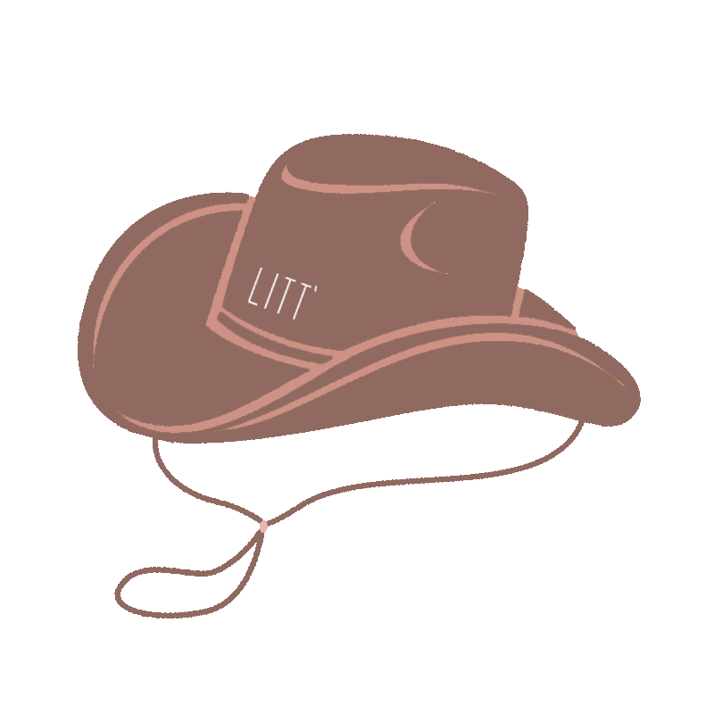 Cowboy Hat Sticker by Litt' for iOS & Android GIPHY
