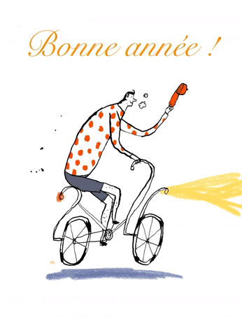 Happy New Year Meilleursvoeux GIF by phildekem