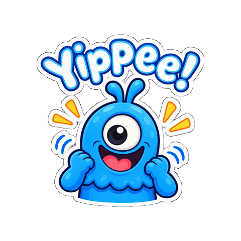 Happy Good Vibes Sticker by Momo & Tulus