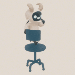 Chair Running GIF by SheepyandWooly