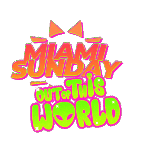 Miami Sunday Sticker by Cala Felice Beach Club