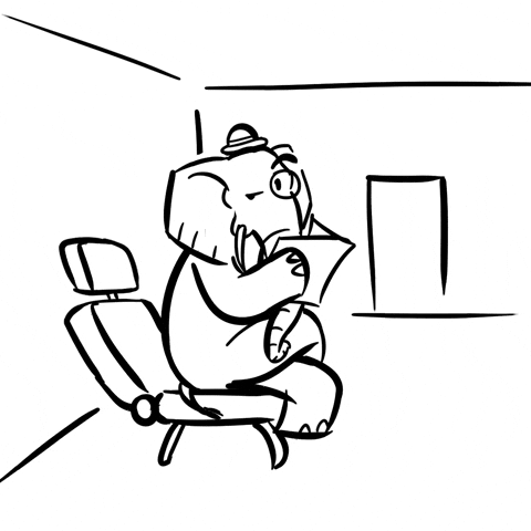 Elephant Cartoon GIF