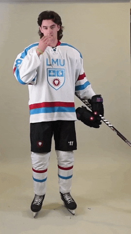 College Hockey Hair GIF by LMU Ice Hockey