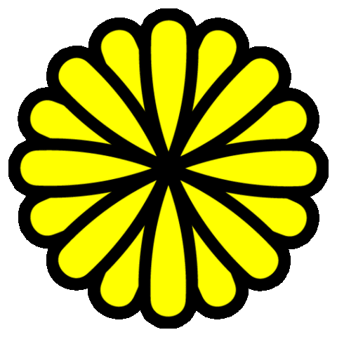 Yellow Flower Sticker by Yes Media