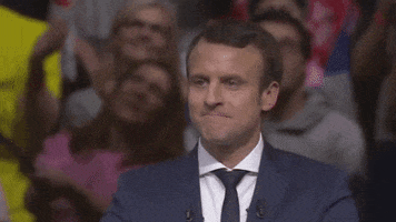 Emmanuel Macron Wink GIF by franceinfo