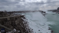 Footage Captures Beauty of Wintry Niagara Falls