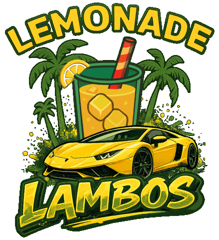 Car Lambos Sticker by Lemonade Run