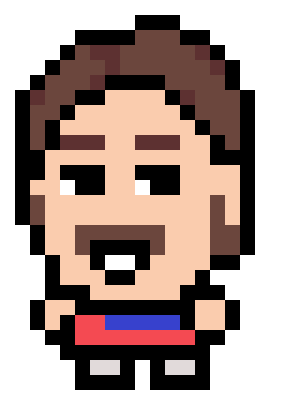 Pixel Working Out Sticker