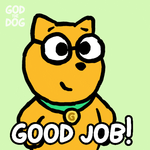 Well Done Thumbs Up GIF by God The Dog