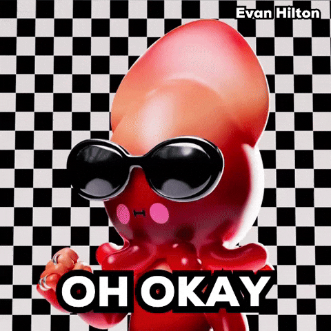 Sad Squid GIF by Evan Hilton