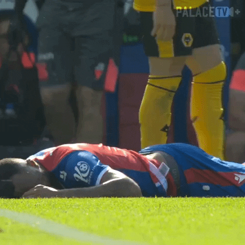 Tired Premier League GIF by Crystal Palace Football Club
