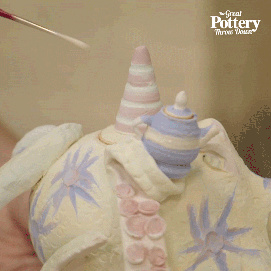 Tea Painting GIF by The Great Pottery Throw Down