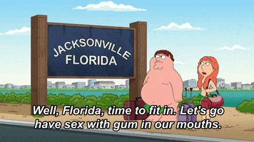 Florida Gum GIF by Family Guy