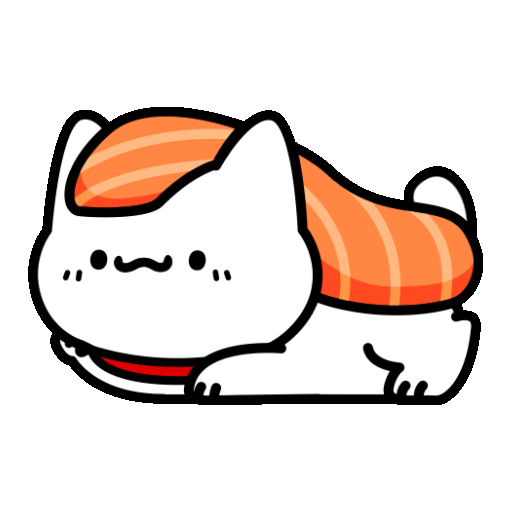 White Cat Sticker by Lord Tofu Animation