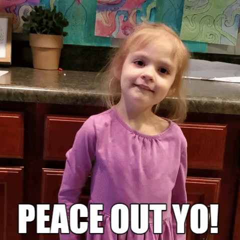 Peace Out Raddad GIF by Kid-A-Loo