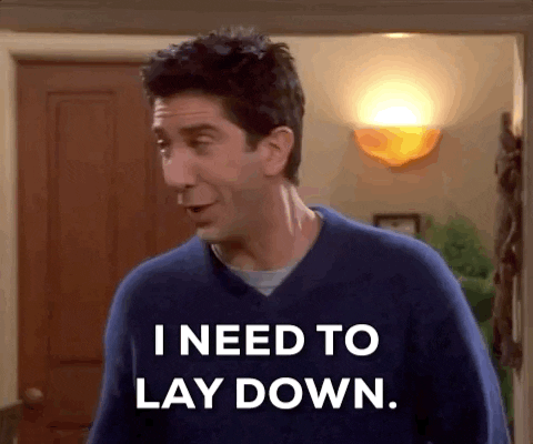 I Need To Lay Down Season 8 GIF by Friends - Find & Share on GIPHY