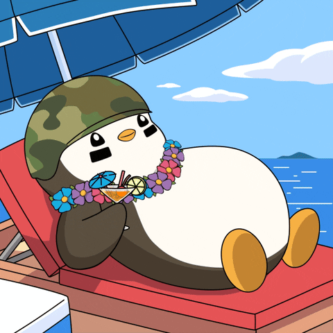 Relaxed Beach Day GIF by Pudgy Penguins