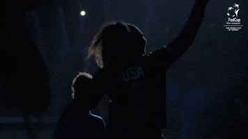 Wave Usa GIF by Fed Cup by BNP Paribas