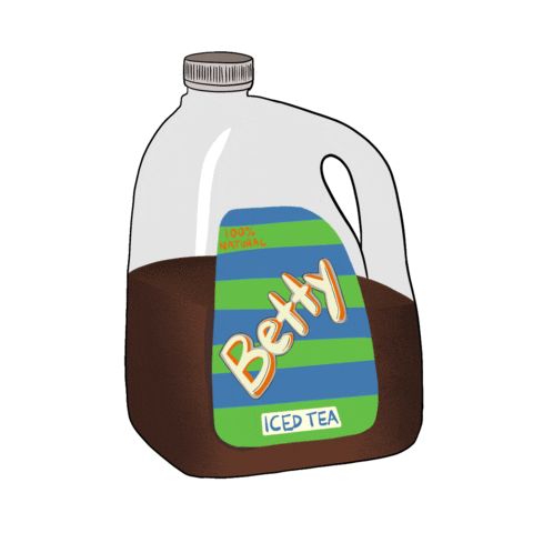 Iced Tea Sticker by Betty