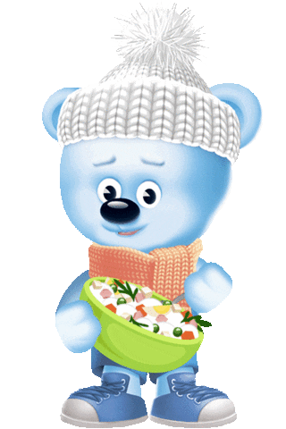 Bear Salad Sticker by Nutrilak