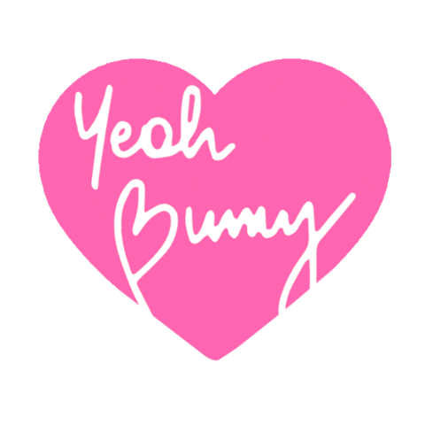Heart Love Sticker by Yeah Bunny