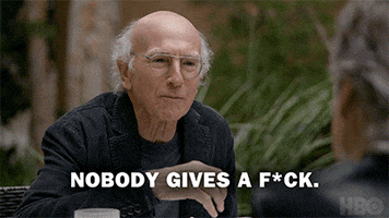 Who Cares Larry David GIF by Curb Your Enthusiasm