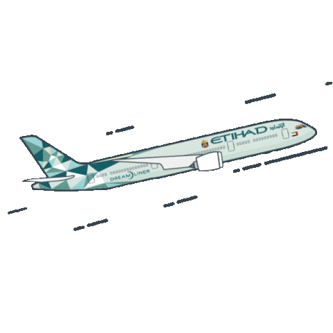 Flying Abu Dhabi Sticker by Etihad Airways