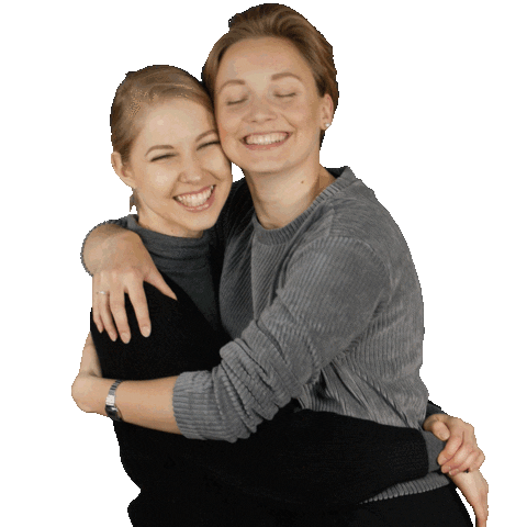 Girls Hugs Sticker by Art of House Cologne