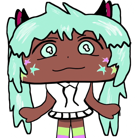 Hatsune Miku Smiling GIF